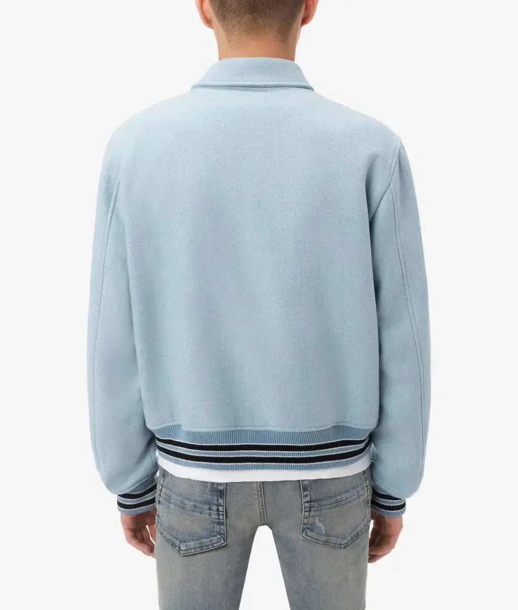 Amiri Bones Letterman Wool Jacket