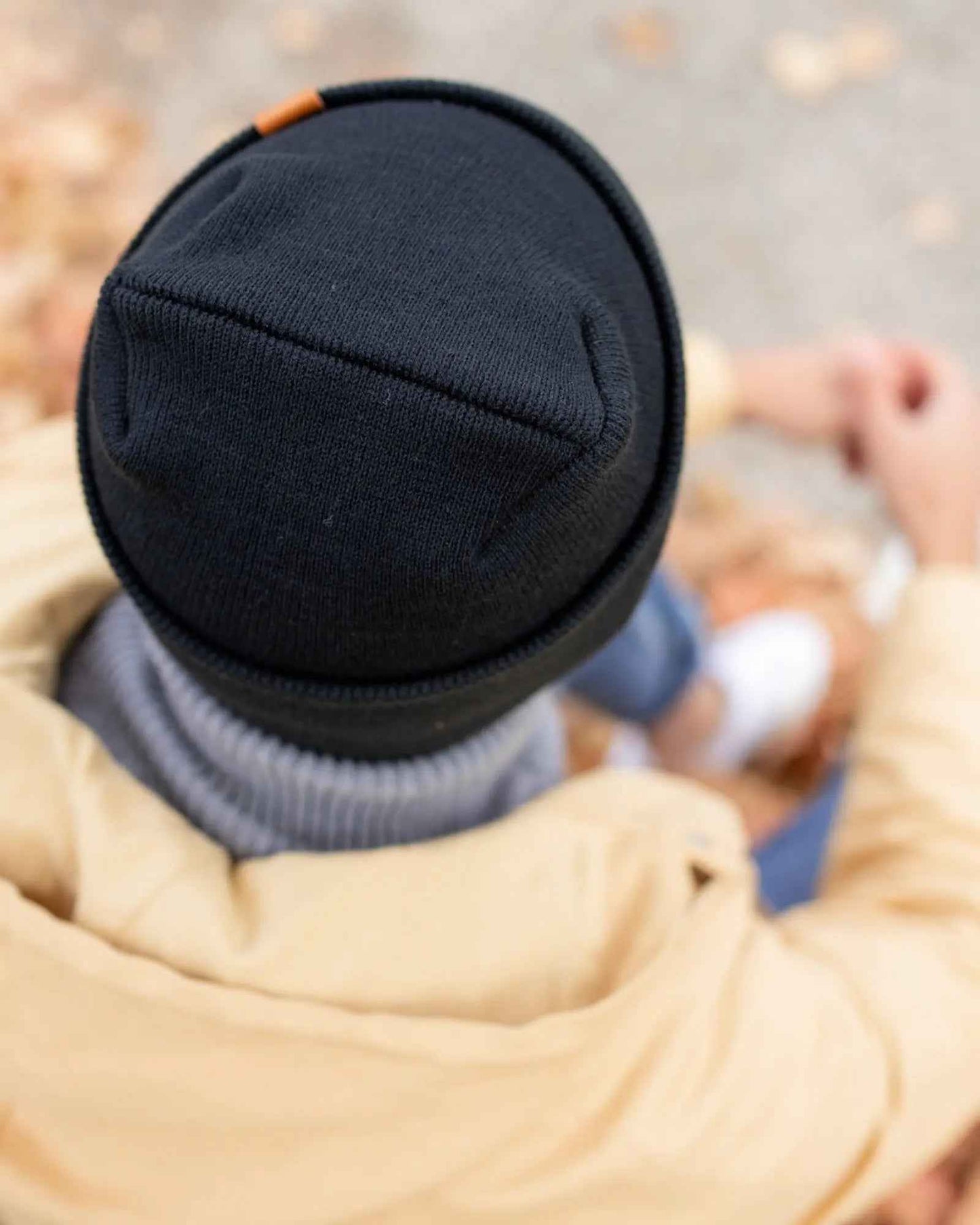 NEW HAAKWEAR H-Stitch Cuffed Beanie - Designed and Made in USA (Patented Design) - Charcoal Black