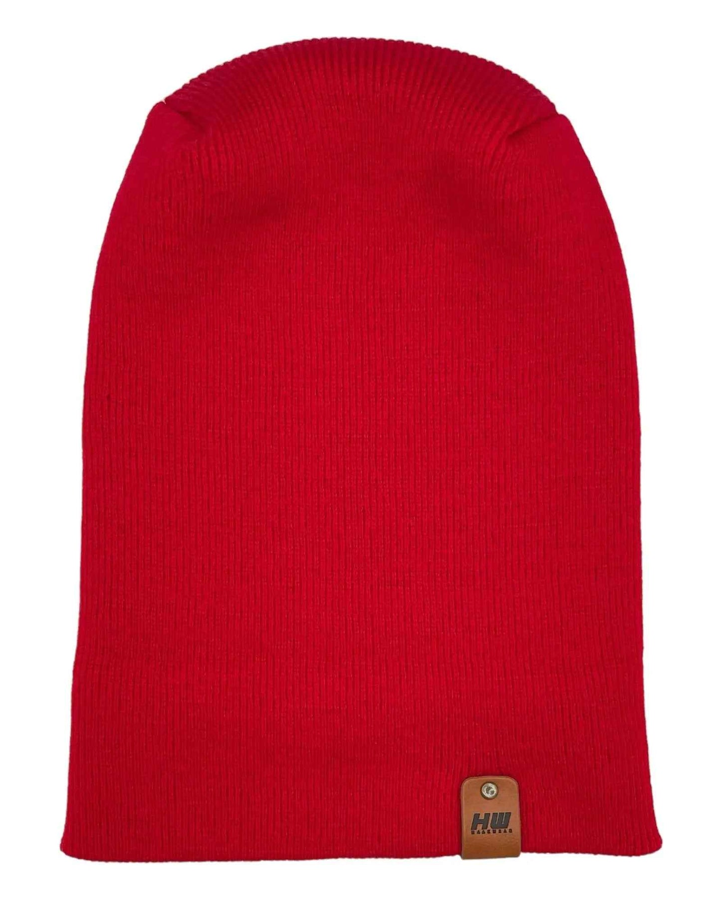 NEW HAAKWEAR H-Stitch Cuffed Beanie - Designed and Made in USA (Patented Design) - Scarlet Red