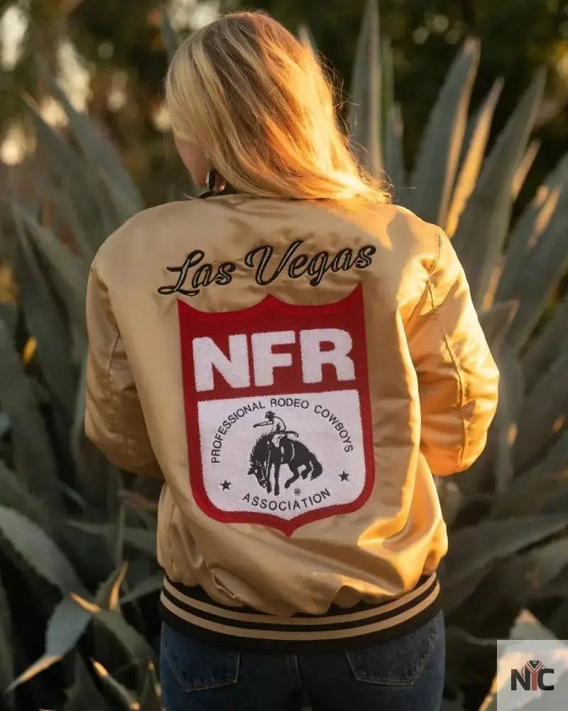 NFR Golden Silk Bomber Jacket