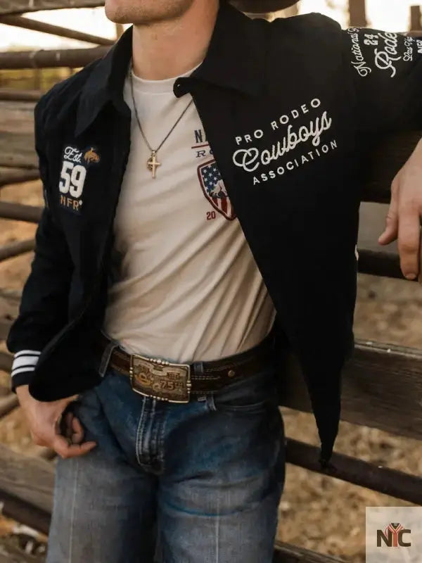 NFR Las Vegas Corduroy Bomber Jacket