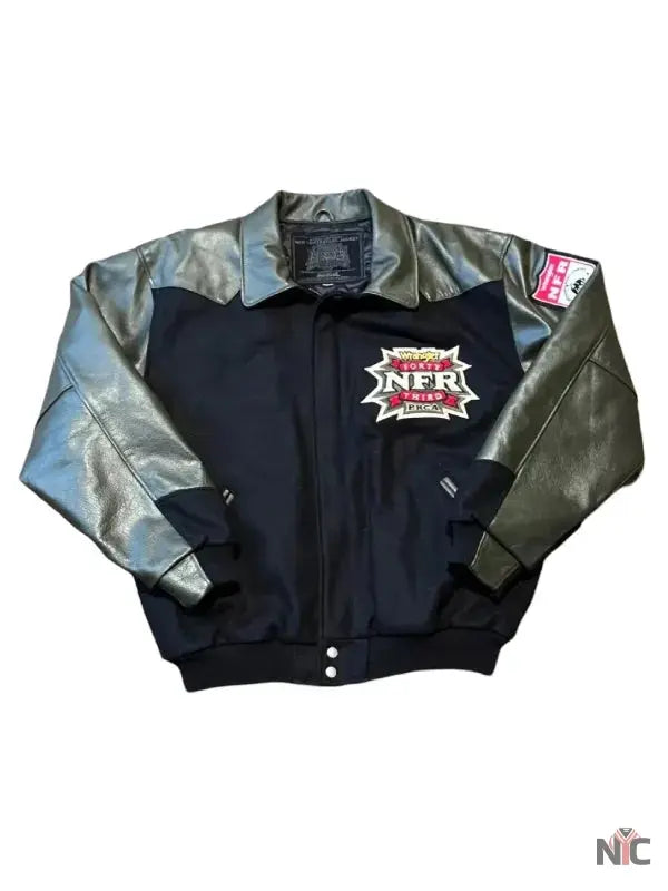 NFR Rodeo Las Vegas 2001 Vintage Wool Bomber Jacket