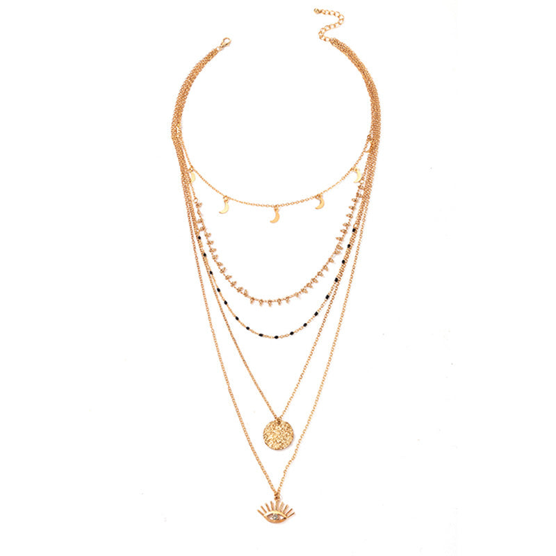 Celestial Layered Eye Necklace