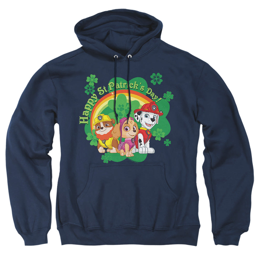 Paw Patrol St. Patrick'S Day Team Mens Hoodie Navy Officially Licensed