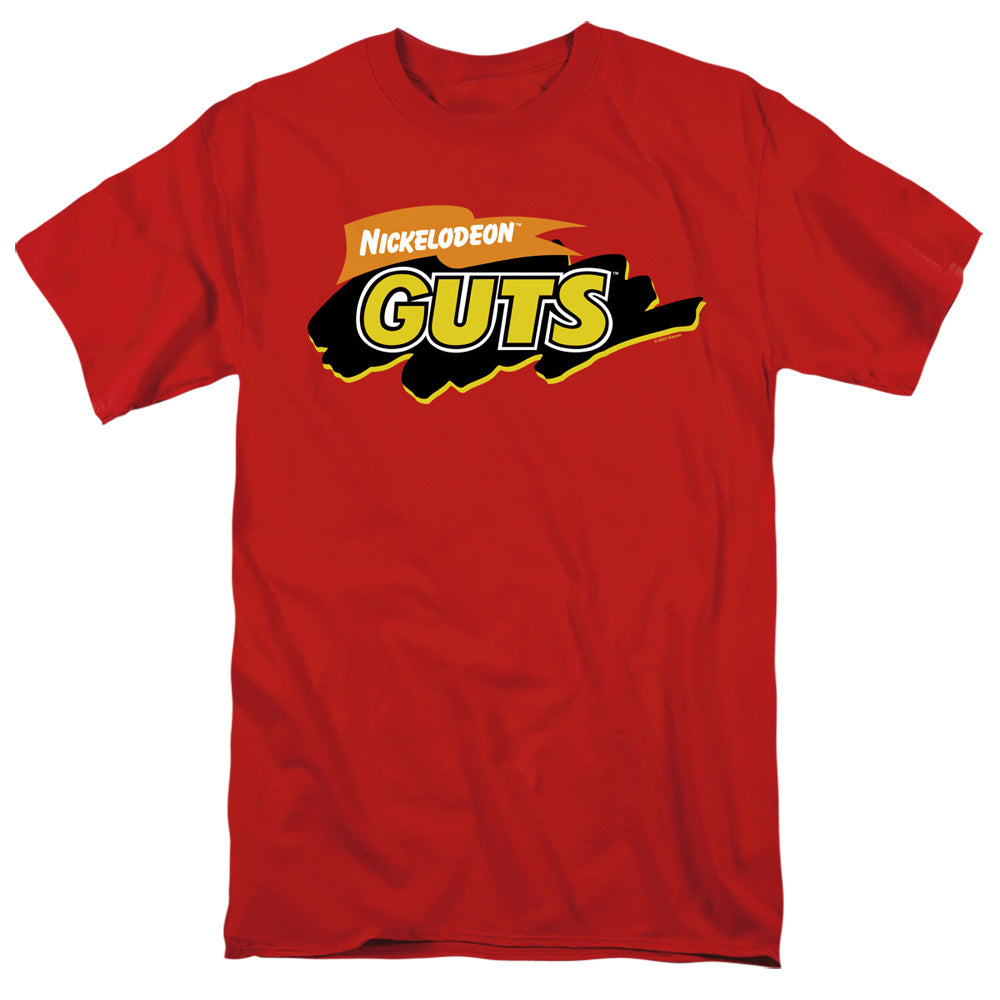 Nickelodeon Guts Guts Logo Mens T Shirt Red Officially Licensed