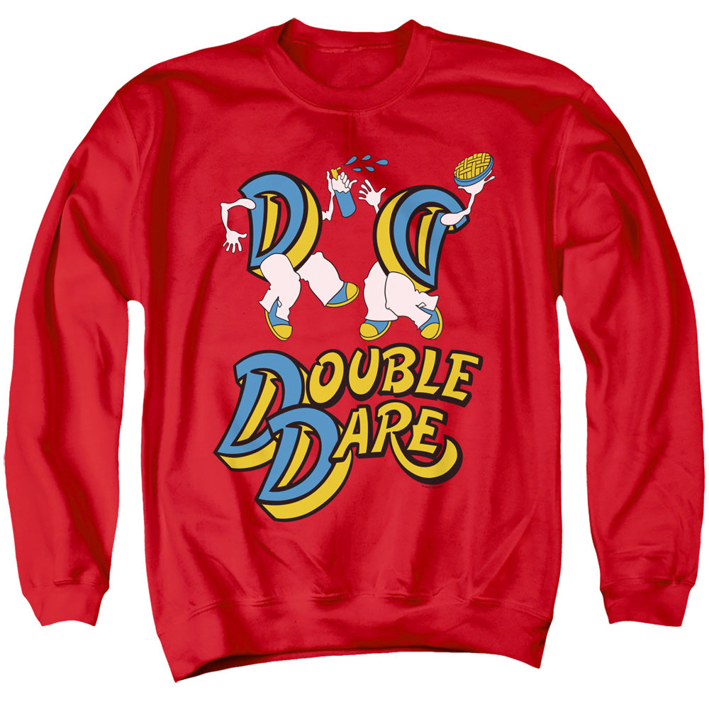 Double Dare Vintage Double Dare Logo Mens Crewneck Sweatshirt Red