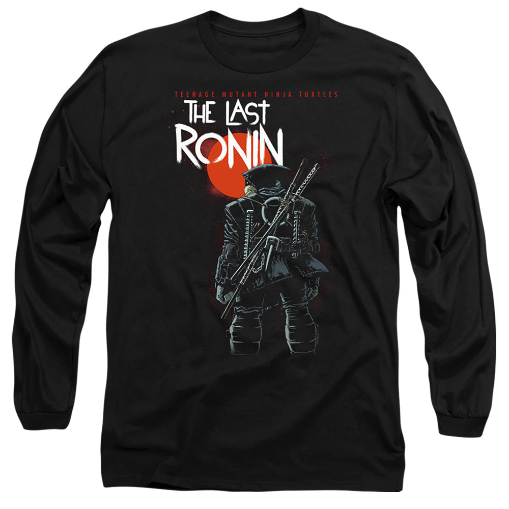 Tmnt Red Sun Ronin Mens Long Sleeve Shirt Black Officially Licensed