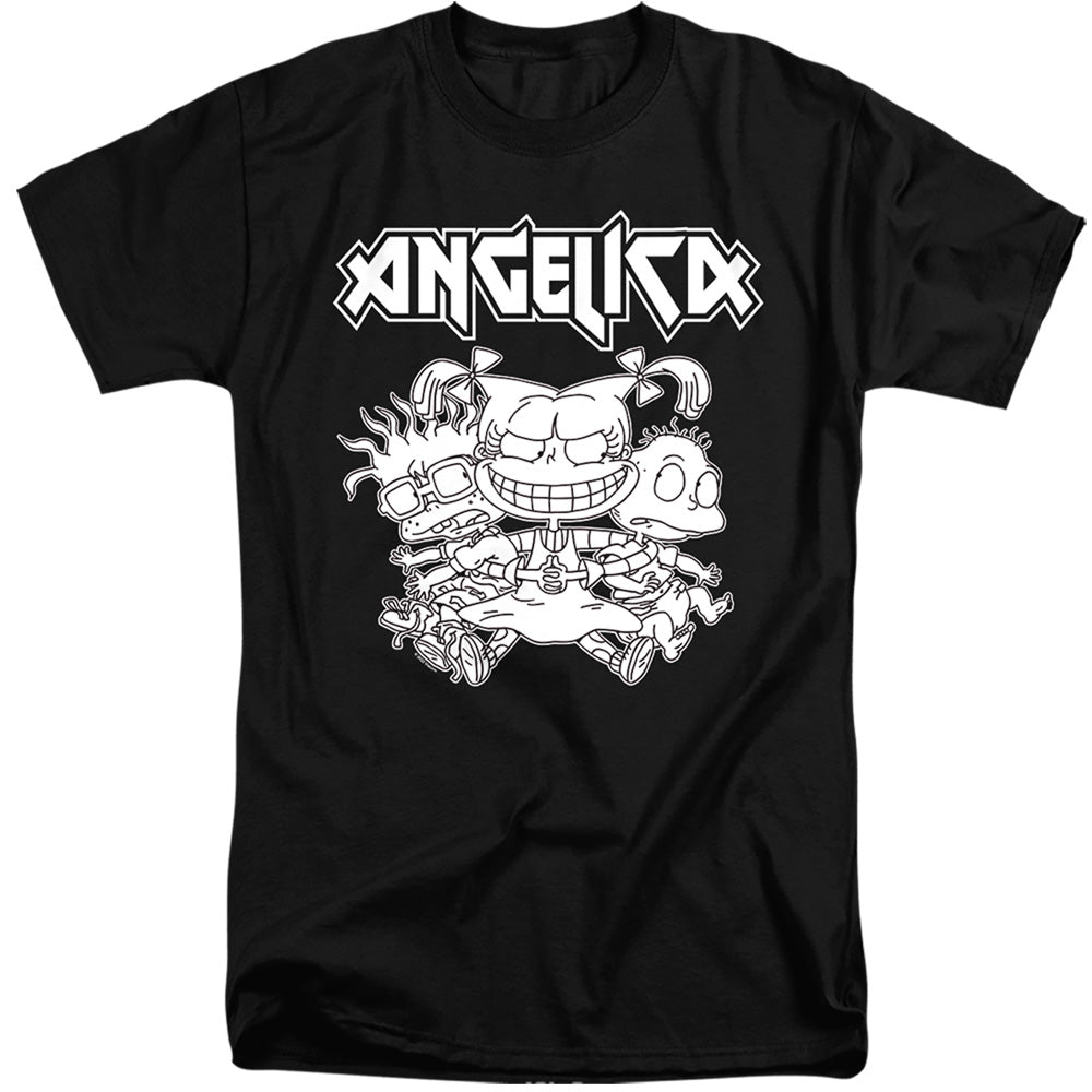 Rugrats Angelica Pickles Rocks Mens Tall T Shirt Black Officially Licensed