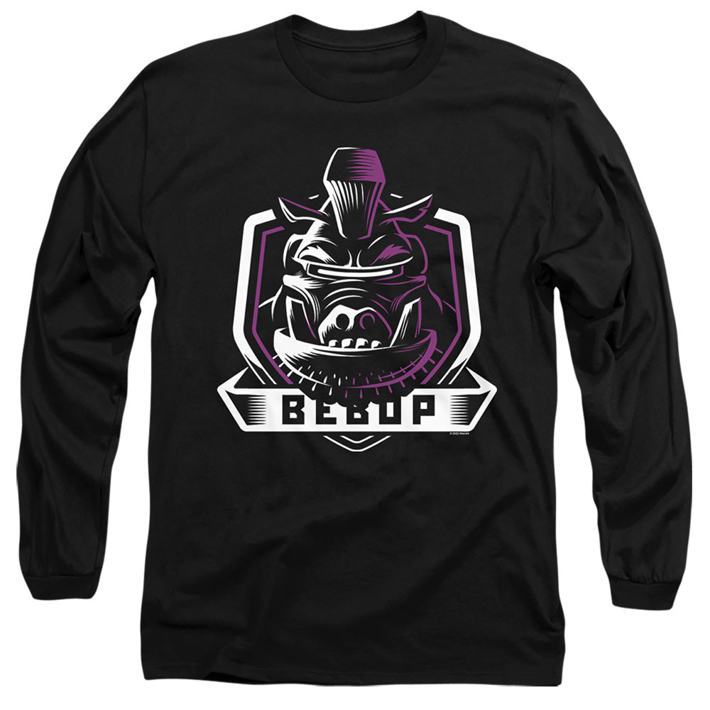 Tmnt Bebop Mens Long Sleeve Shirt Black Officially Licensed