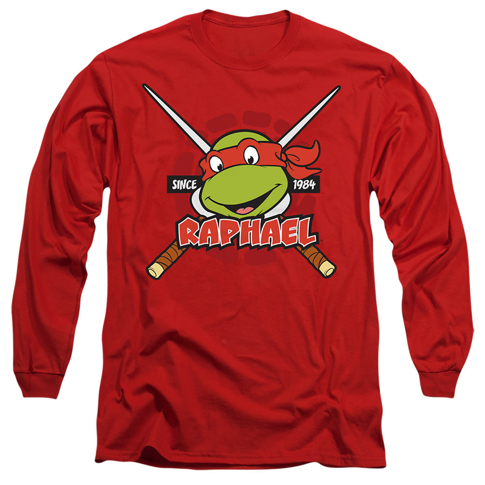 Tmnt Raphael Since 1984 Mens Long Sleeve Shirt Red Officially Licensed