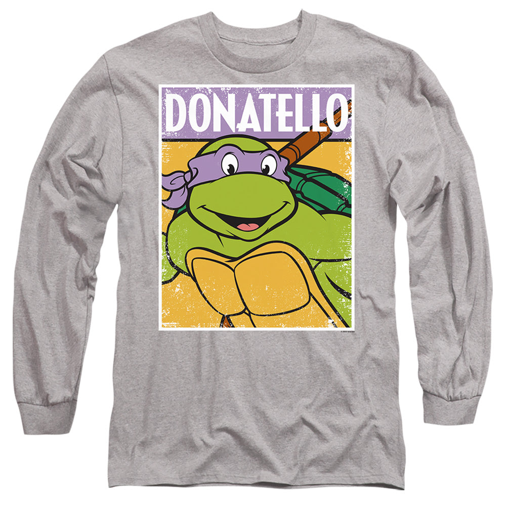 Tmnt Tmnt Donnie Mens Long Sleeve Shirt Athletic Heather Officially Licensed