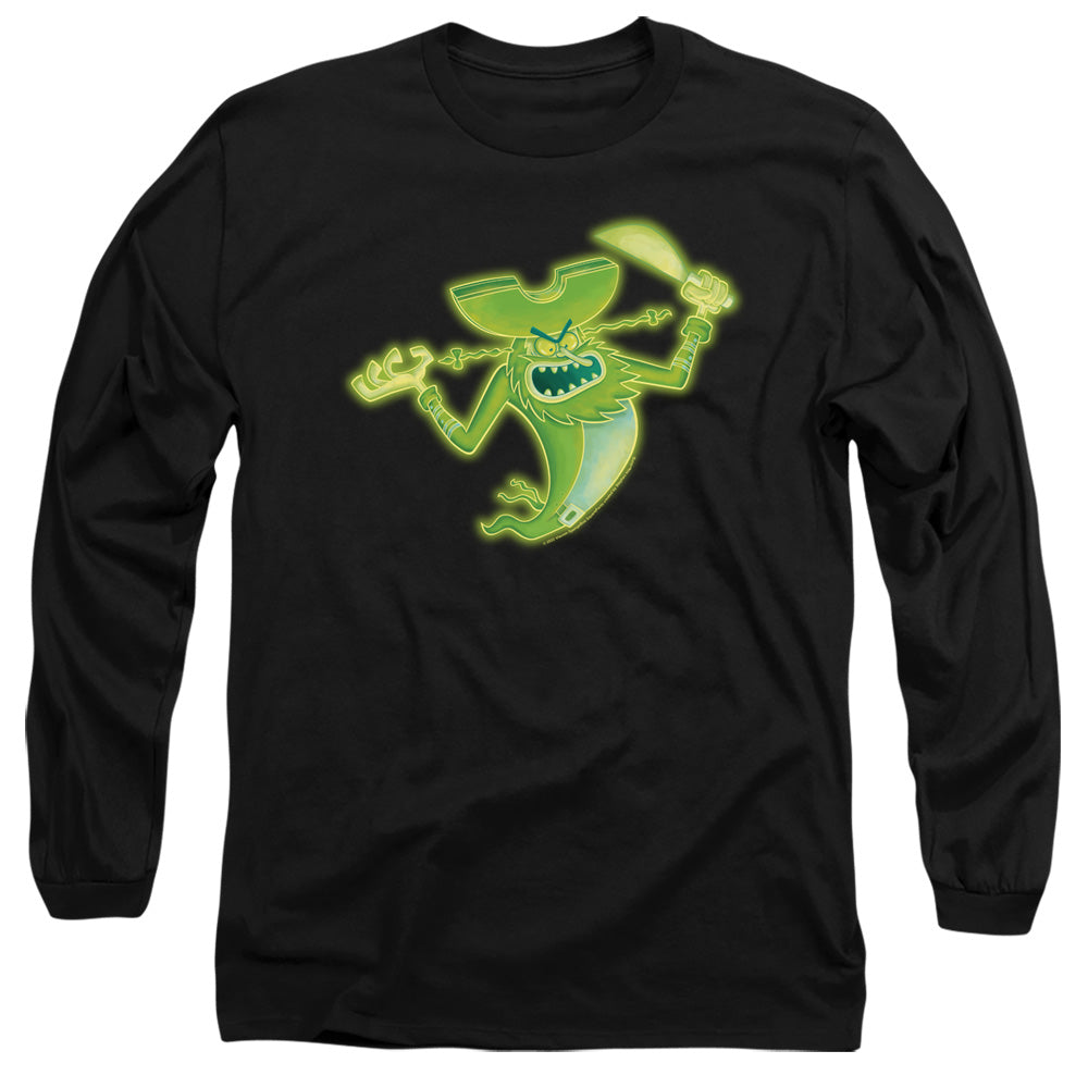 Spongebob The Flying Dutchman Mens Long Sleeve Shirt Black Officially Licensed
