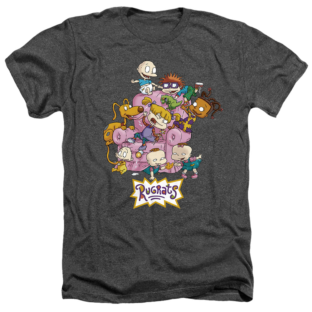 Rugrats Rugrats Chair Heather Mens T Shirt Charcoal Officially Licensed
