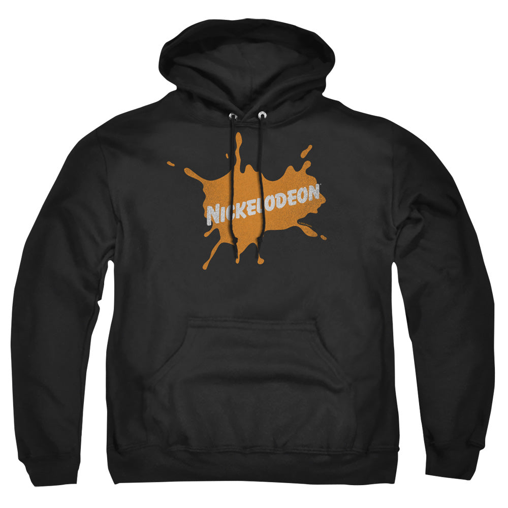 Nickelodeon Brand Nick Retro Burst Logo Mens Hoodie Black Officially Licensed