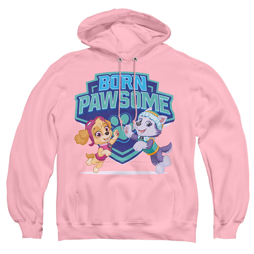 Paw Patrol Born Pawsome Skye & Everest Mens Hoodie Pink Officially Licensed