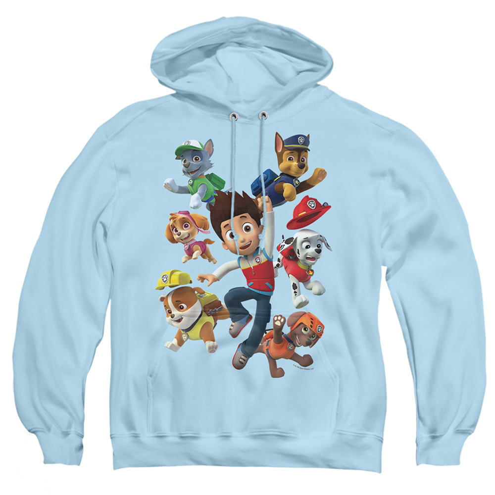 Paw Patrol Ryder’S Pups Mens Hoodie Light Blue Officially Licensed