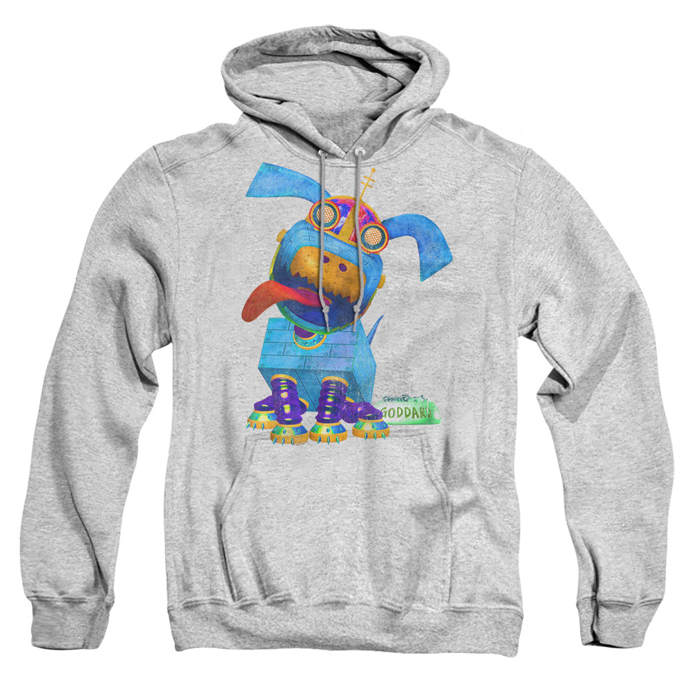 Jimmy Neutron Goddard Neon Mens Hoodie Athletic Heather Officially Licensed
