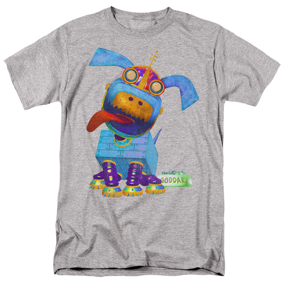 Jimmy Neutron Goddard Neon Mens T Shirt Athletic Heather Officially Licensed
