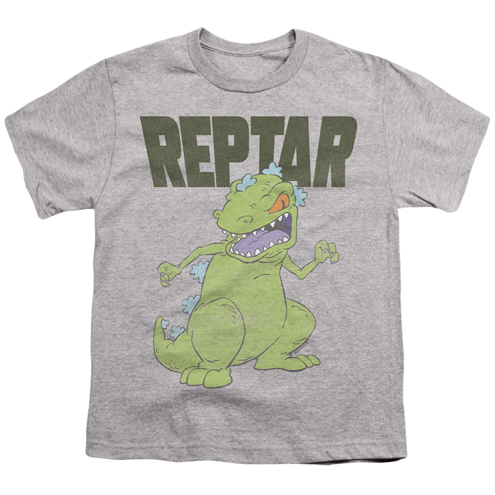 Rugrats Reptar Big Kids Youth T Shirt Athletic Heather Officially Licensed