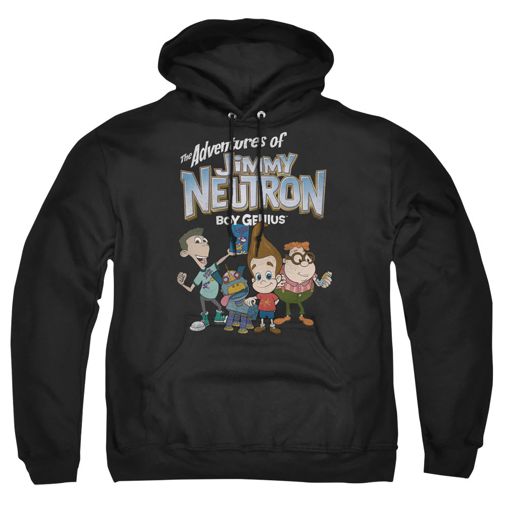 Jimmy Neutron Group Mens Hoodie Black Officially Licensed