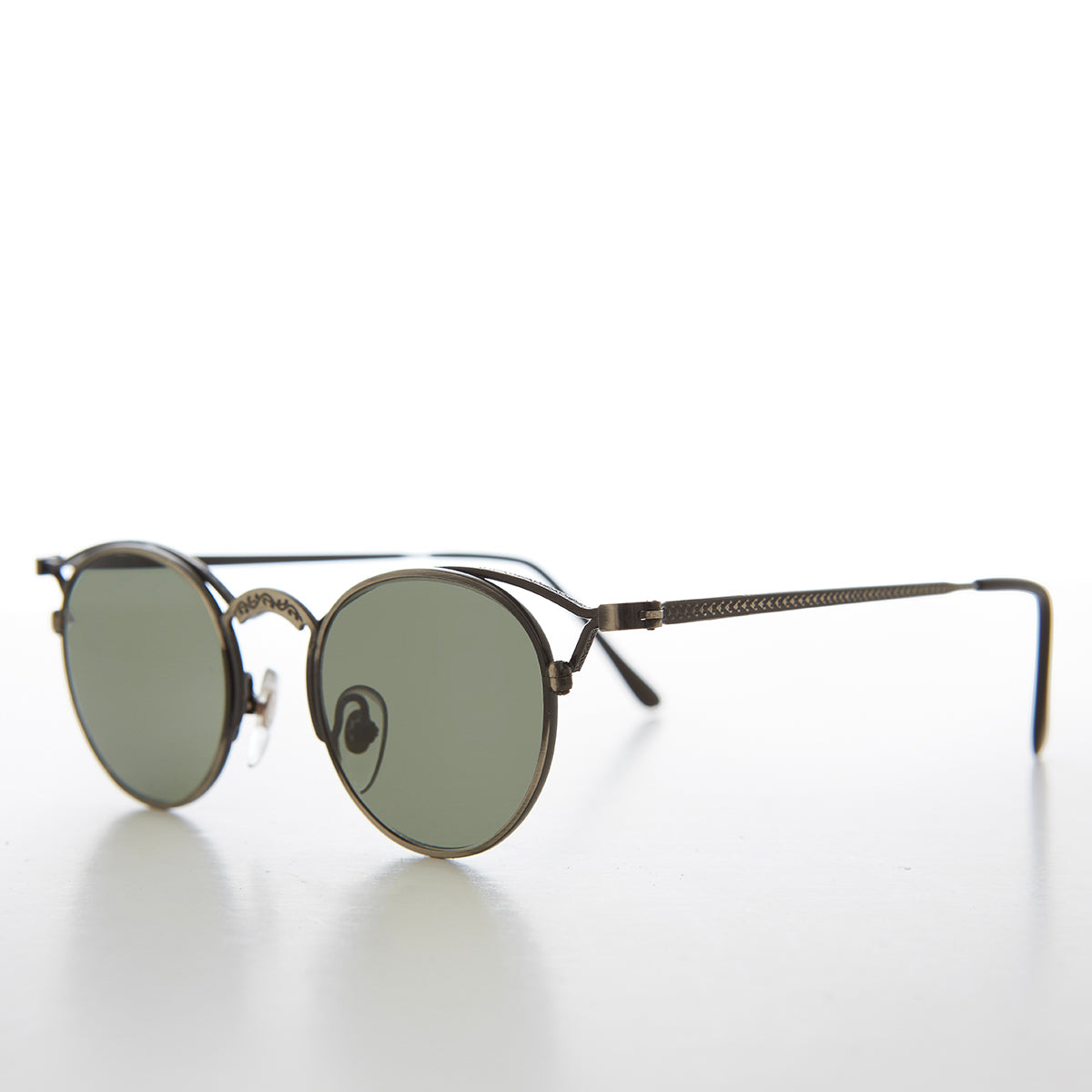 Small Round Elaborate Vintage Sunglasses - Nicky