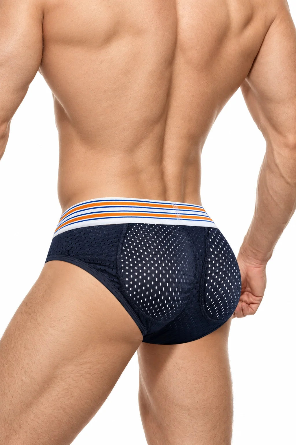 Men’s Mesh Briefs with Detachable Padding for Enhanced Shape