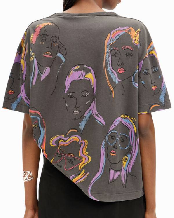 NOUVEAU JOUR Nélia Keciri Print T-Shirt