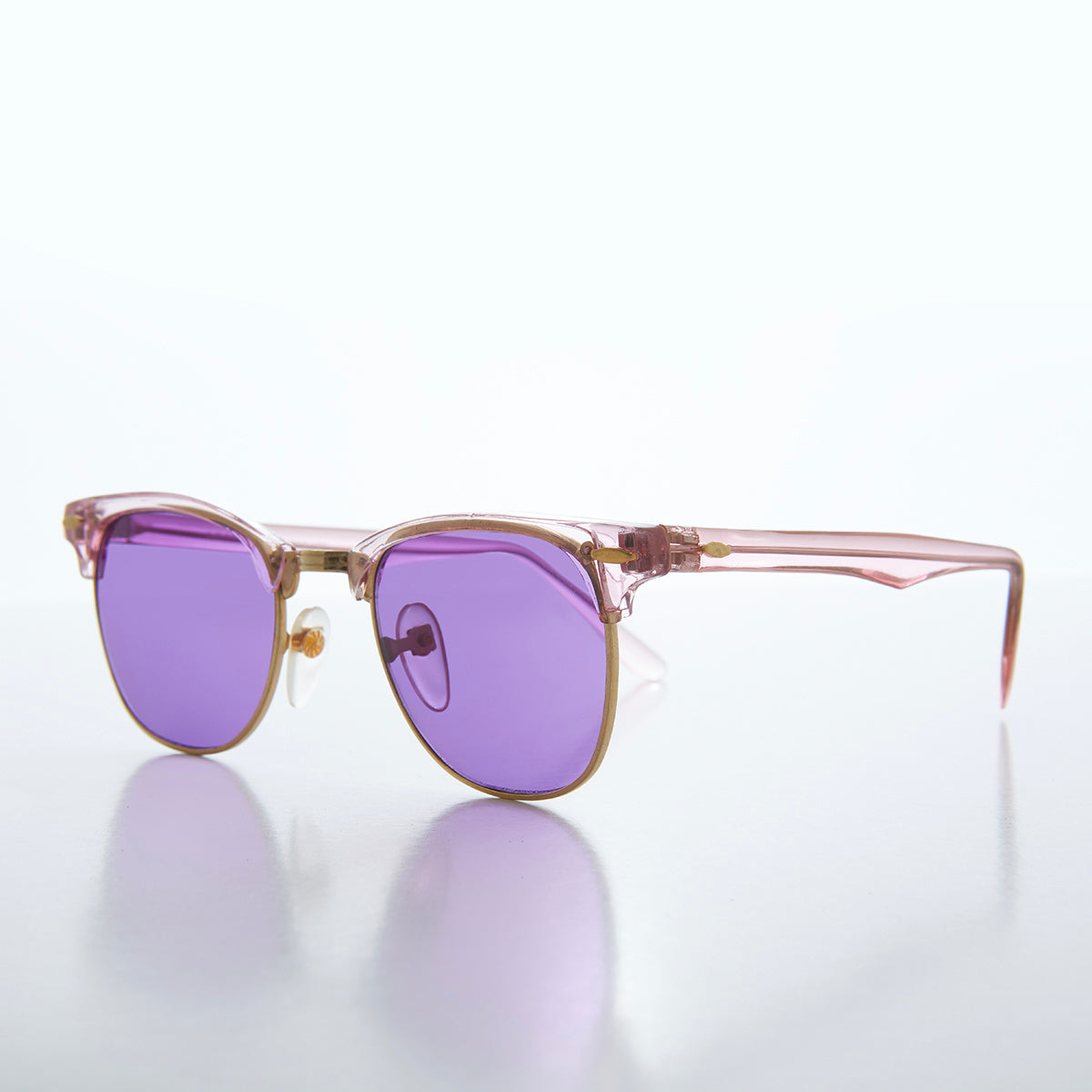 Classic Half Frame Vintage Sunglasses - Nowels