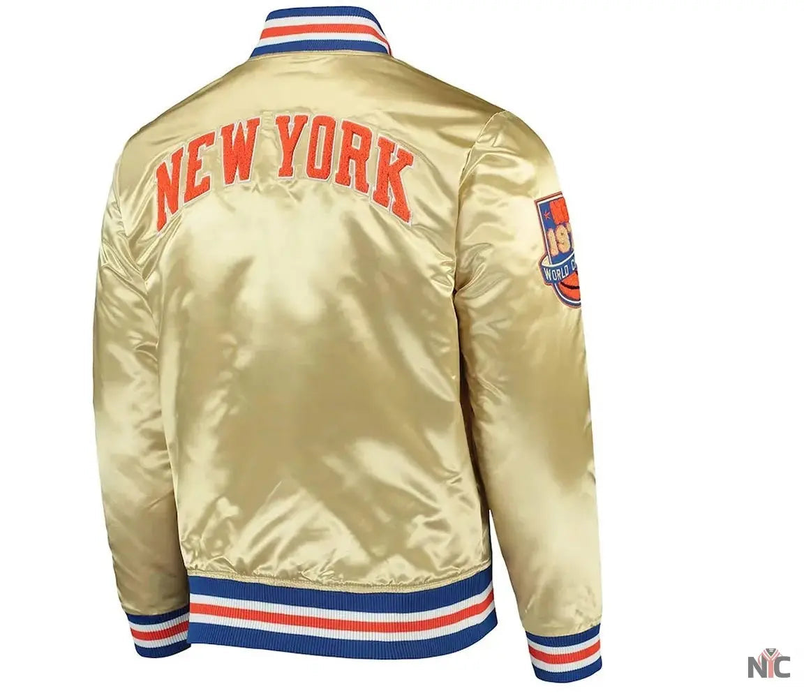 NY Knicks 1970 Champions 50th Anniversary Gold Jacket