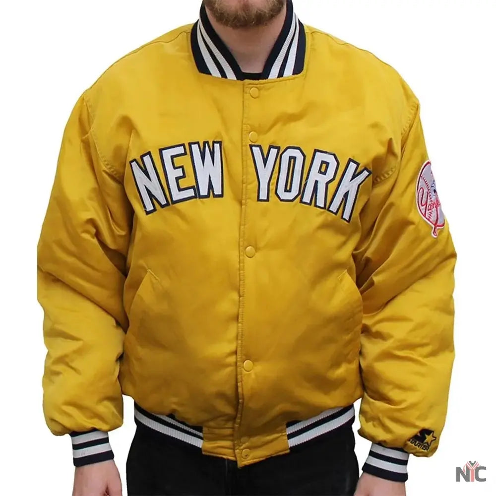 NY Yankees Dugout Satin Jacket