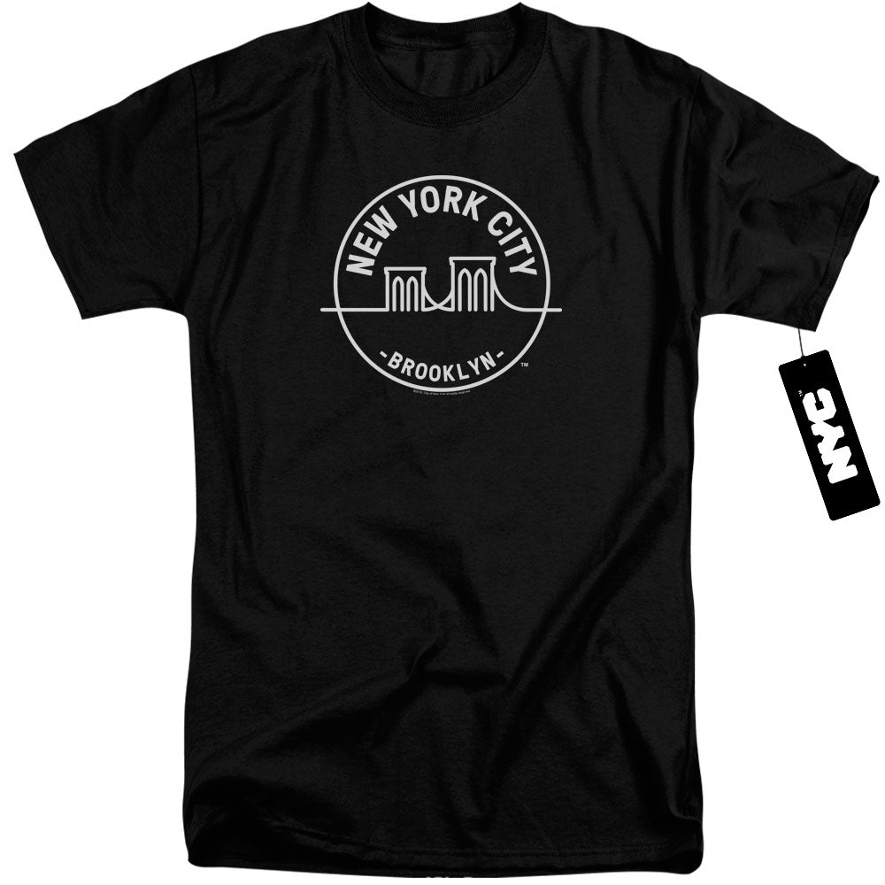 New York City See Nyc Brooklyn Mens Tall T Shirt Black Officially Licensed