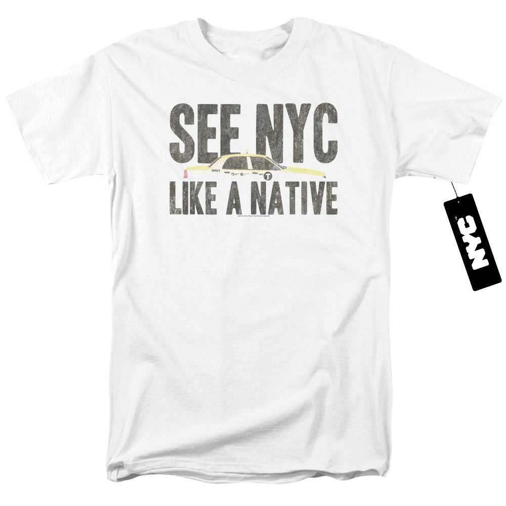 New York City Nyc Like A Native Mens T Shirt White Officially Licensed