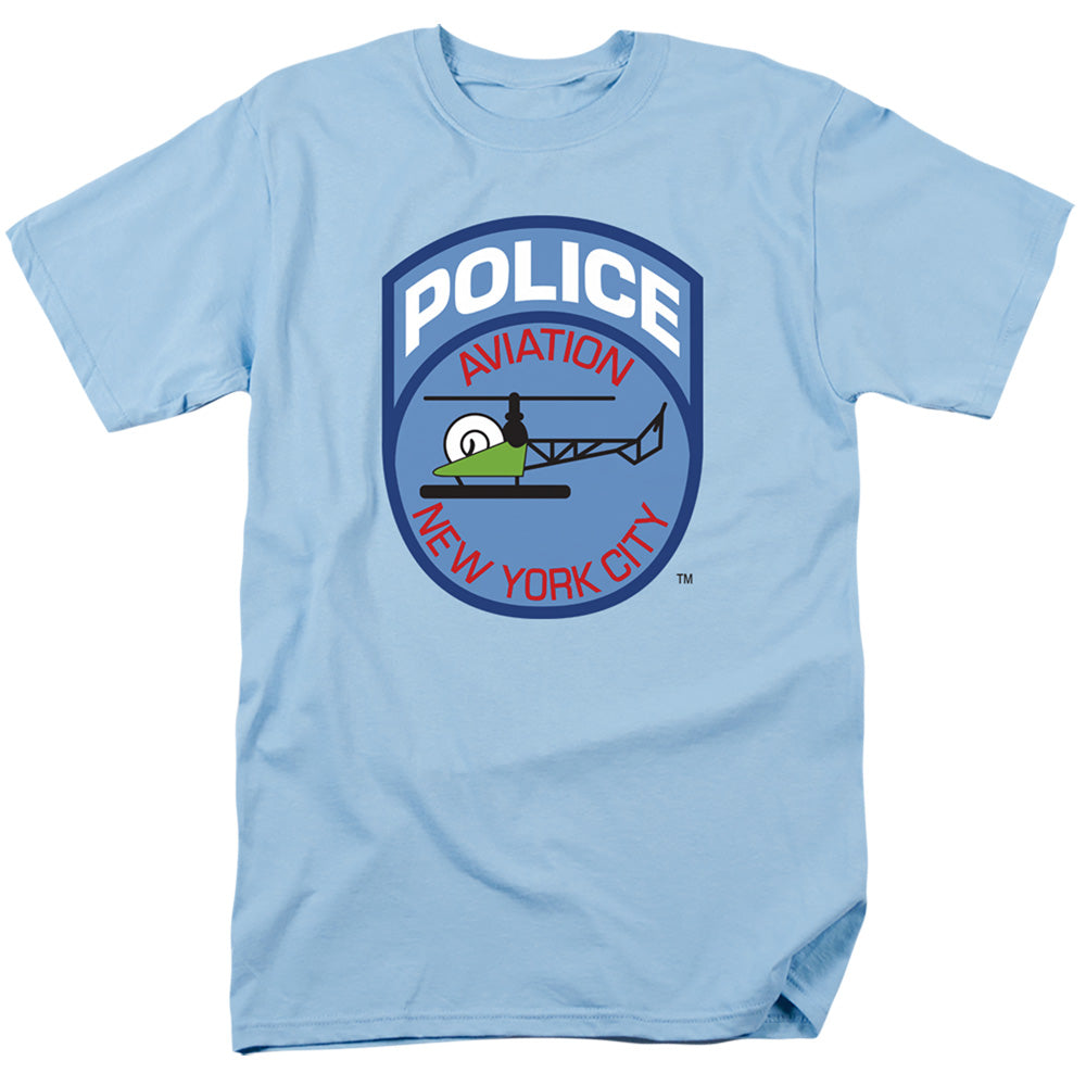 New York City Aviation Mens T Shirt Light Blue Officially Licensed