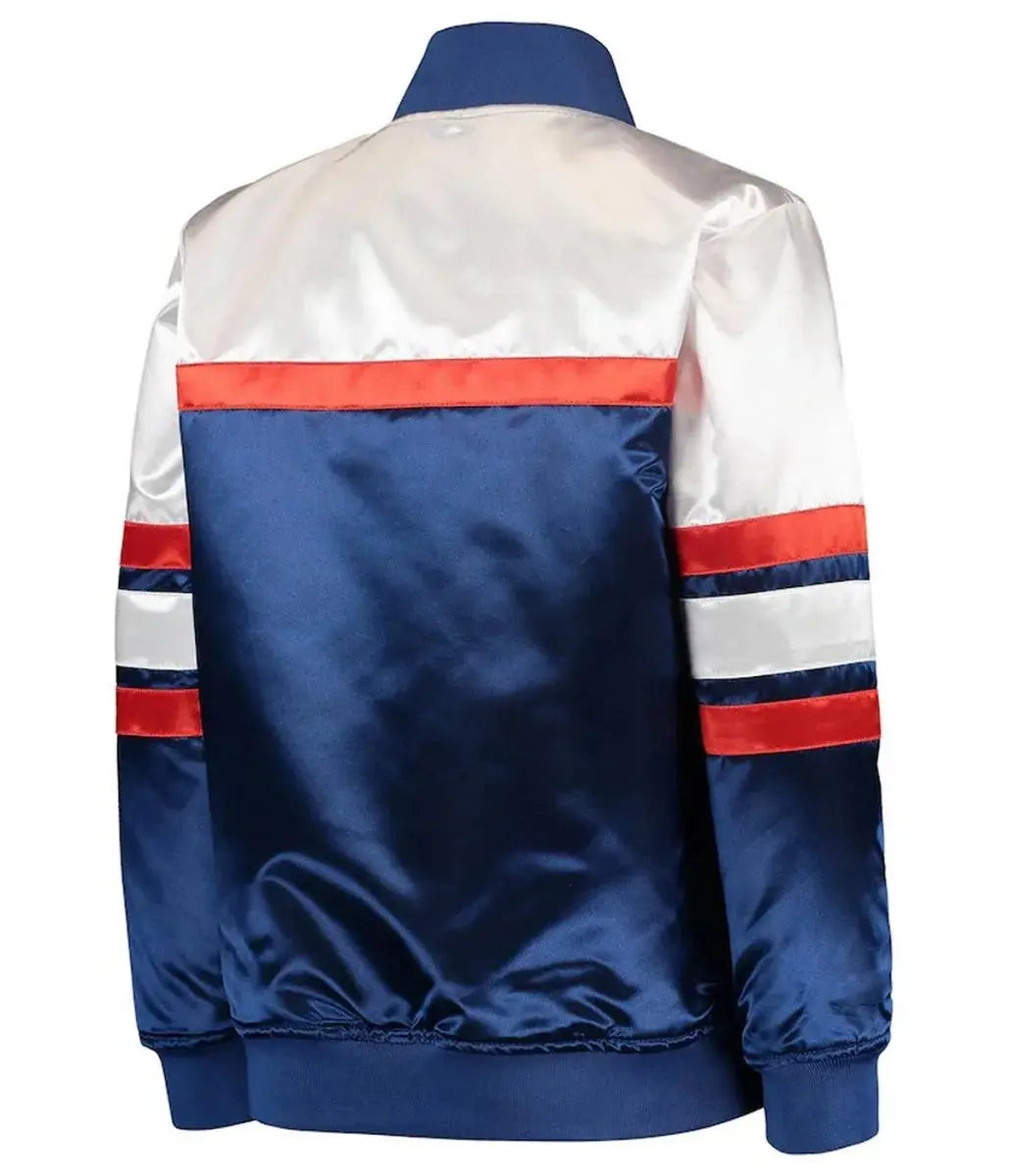 NY Knicks Hardwood Classics Blue White Jacket