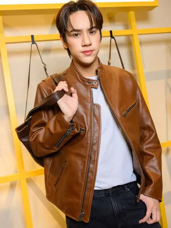 Nanon Coach Brown Leather Jacket