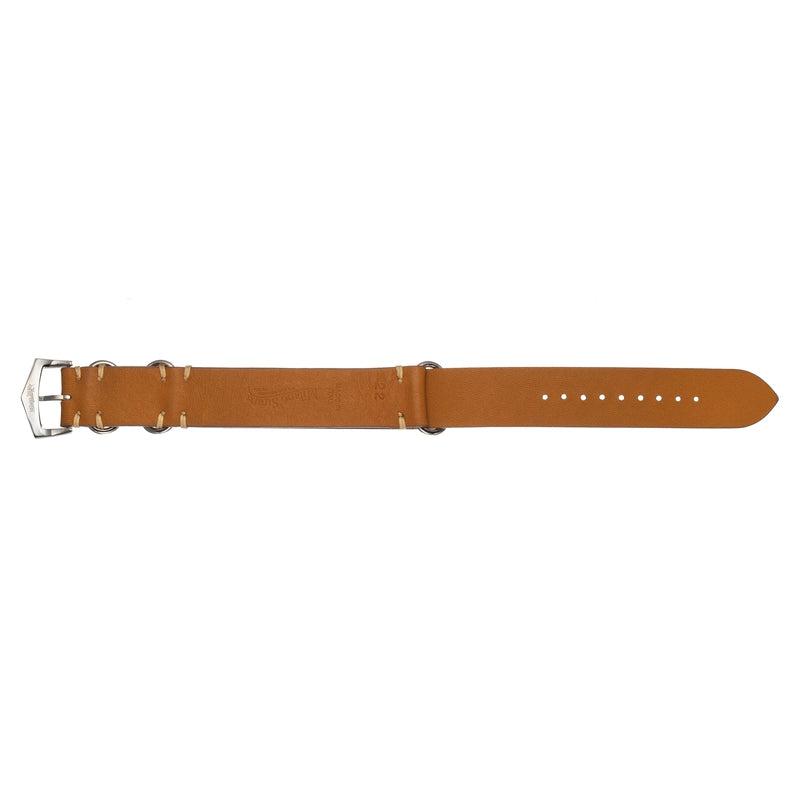 Military Natural Italian Leather Watch Strap