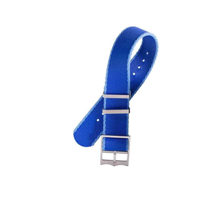 Eco-Friendly Nylon Military Watch Strap Watch Strap Blue - Light Blue - Single Pass