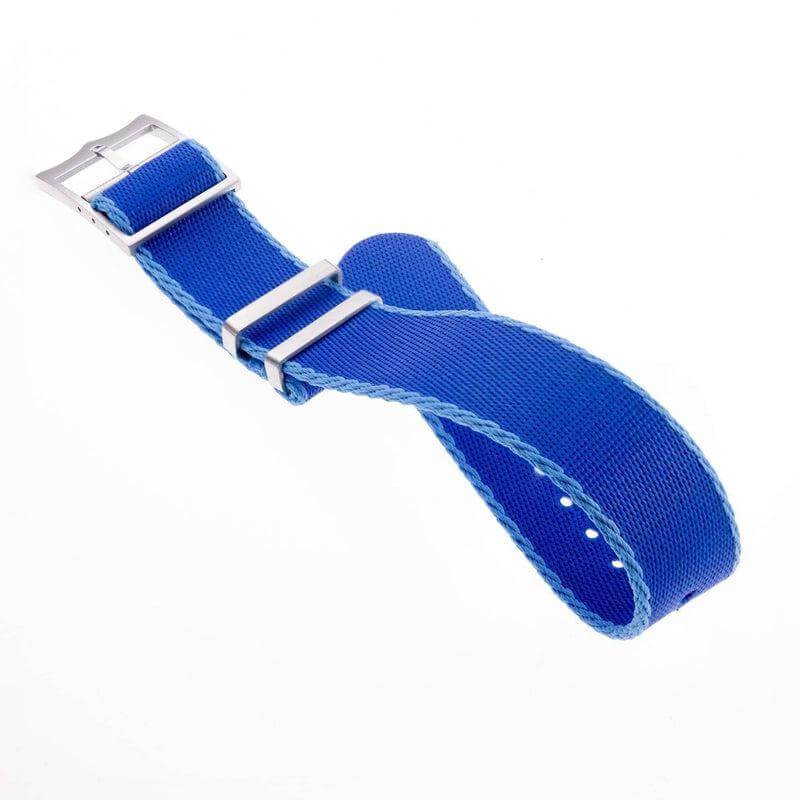 Eco-Friendly Nylon Military Watch Strap Watch Strap Blue - Light Blue - Single Pass