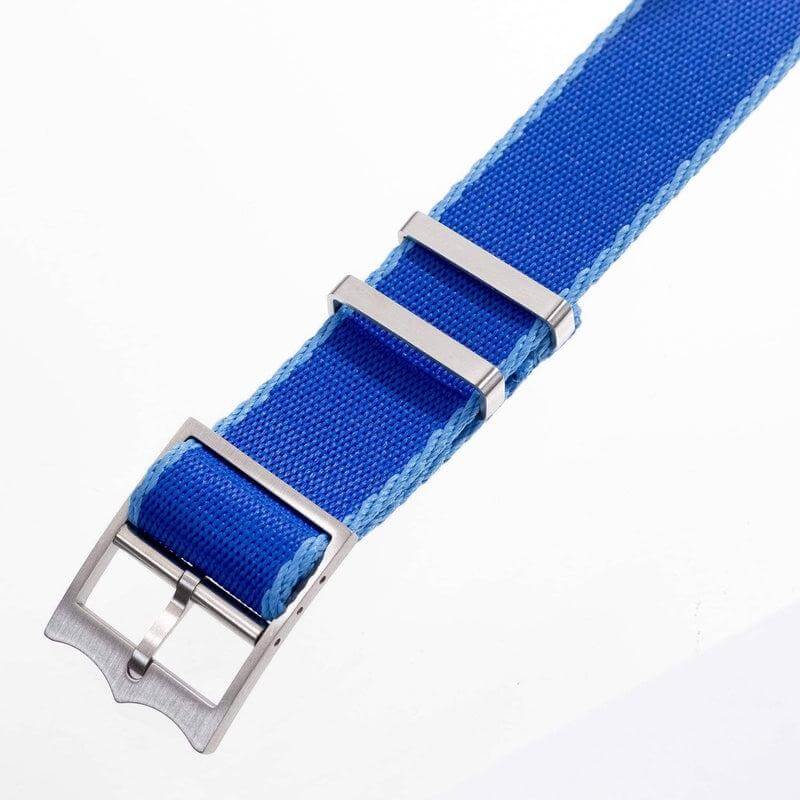 Eco-Friendly Nylon Military Watch Strap Watch Strap Blue - Light Blue - Single Pass