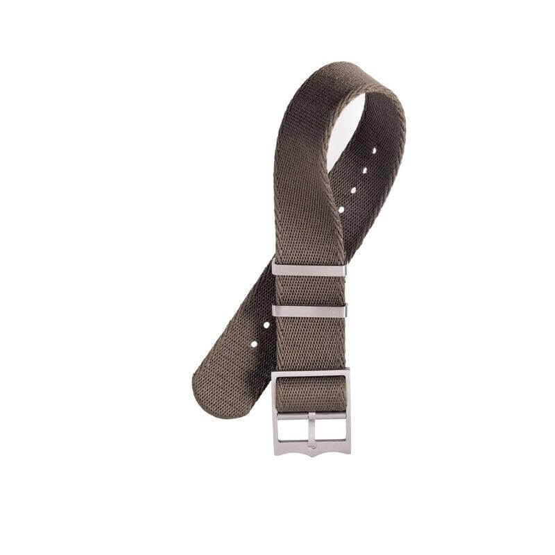 Eco-Friendly Nylon Military Watch Strap Watch Strap Brown- Single Pass