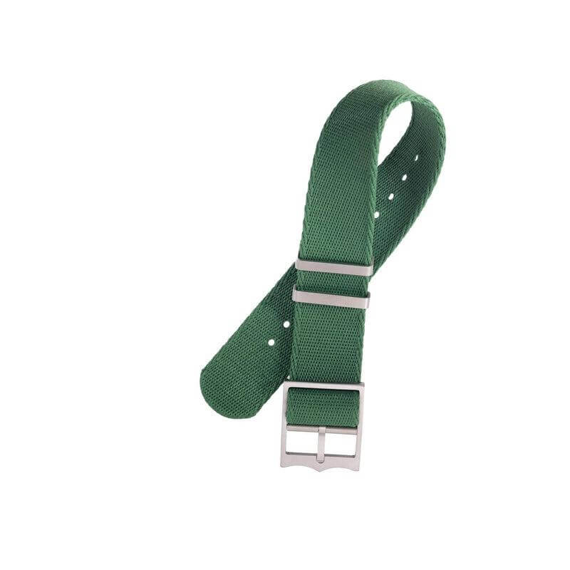 Eco-Friendly Nylon Military Watch Strap Watch Strap Green - Single Pass - 100% Eco-Friendly