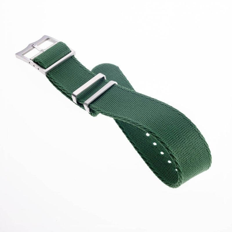 Eco-Friendly Nylon Military Watch Strap Watch Strap Green - Single Pass - 100% Eco-Friendly