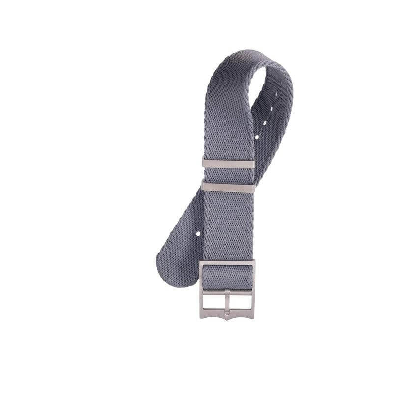 Eco-Friendly Nylon Military Watch Strap Watch Strap Grey - Single Pass