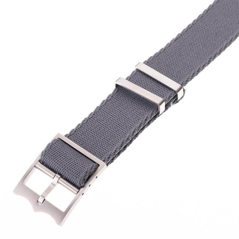 Eco-Friendly Nylon Military Watch Strap Watch Strap Grey - Single Pass