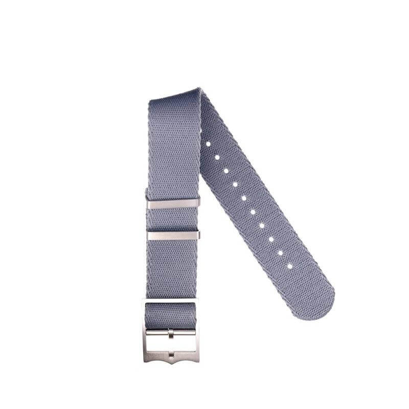 Eco-Friendly Nylon Military Watch Strap Watch Strap Grey - Single Pass
