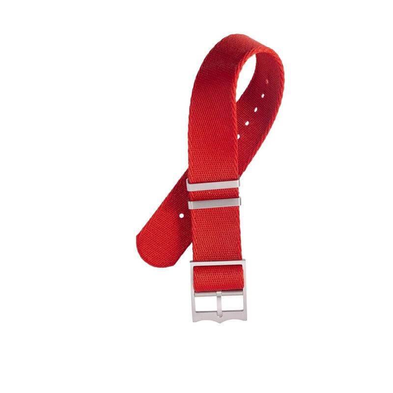 Nylon Military Watch Strap Red - Tudor Watch Style - 100% Eco-Friendly