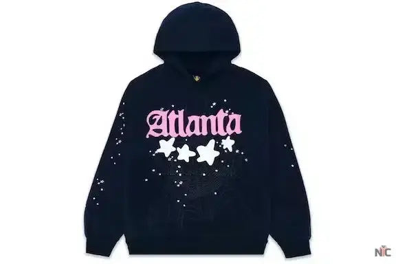 Navy Sp5der Atlanta Hoodie