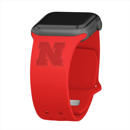 Nebraska Huskers Engraved Apple Watch Band