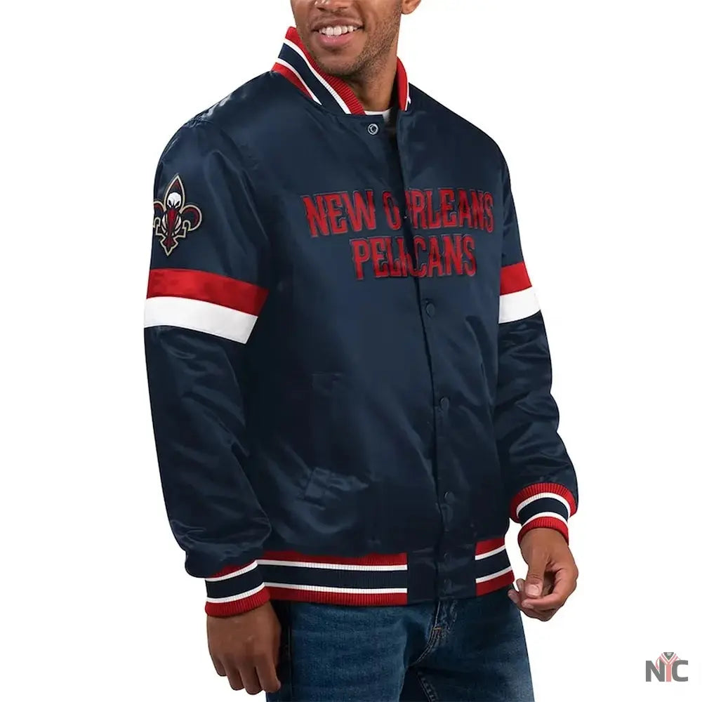New Orleans Pelicans Home Game Navy Jacket