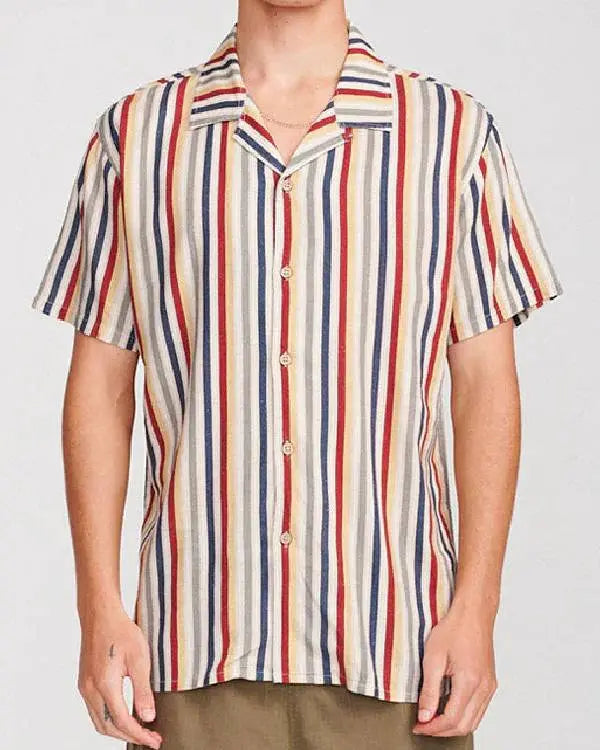 Access Hollywood Scott Evans Striped Short Sleeve Shirt